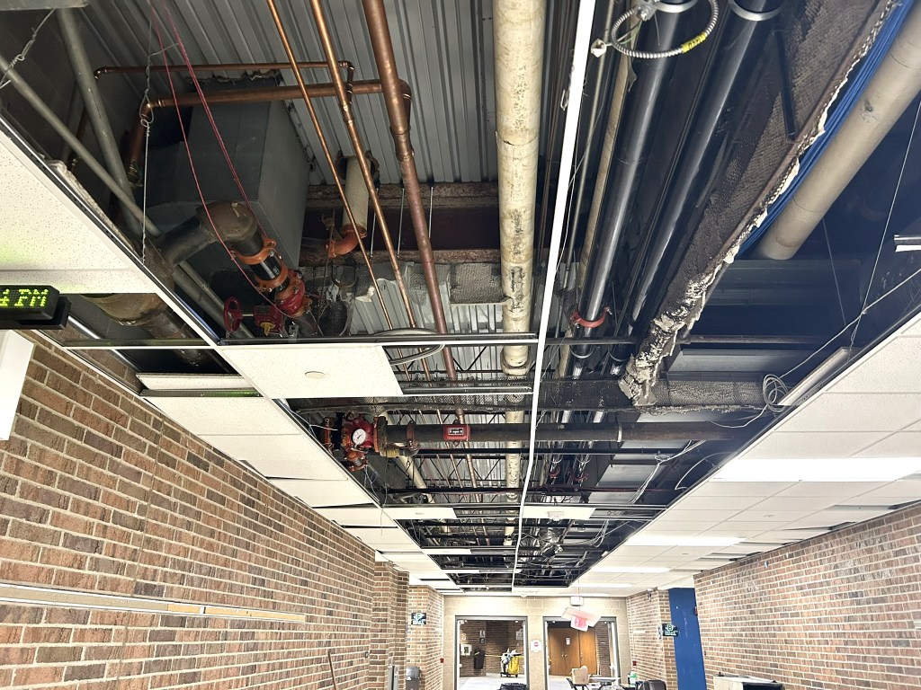 July 20, 2026: Water main replacement work ongoing at Lapeer High School